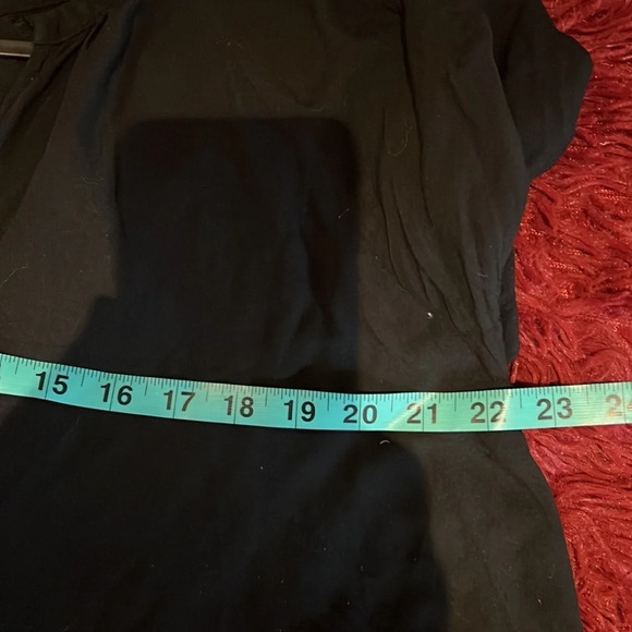Old Navy black VNeck cotton comfy  shortsleeves blouse Sz XL - Picture 5 of 9